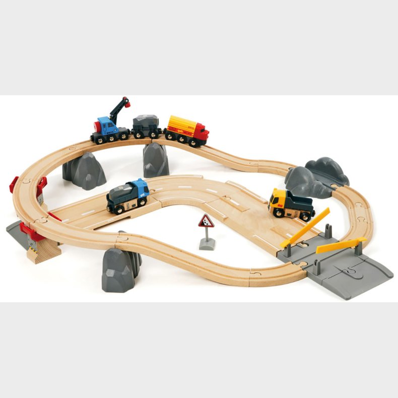 BRIO World 33210 Tog- og vejbane, lodsest