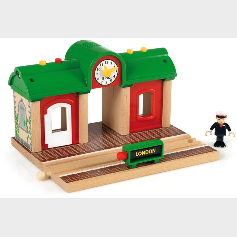 BRIO 33578 Jernbanestation m. indspilning