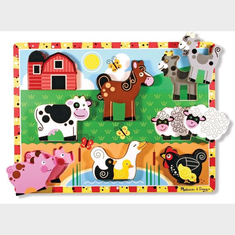 Melissa &amp;  Doug Puslespil Bondegrd 8 Brikker