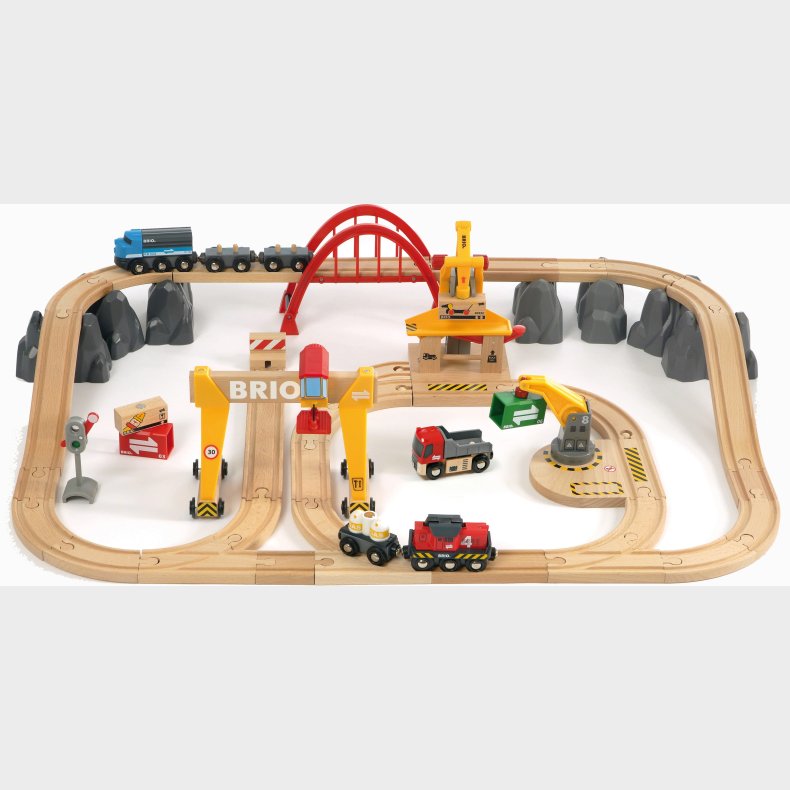 BRIO World 33097 Fragt- og Jernbanest Deluxe