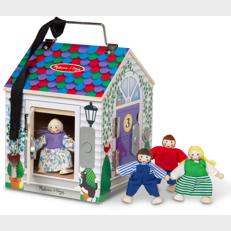 Melissa &amp; Doug Hus m. Drklokke