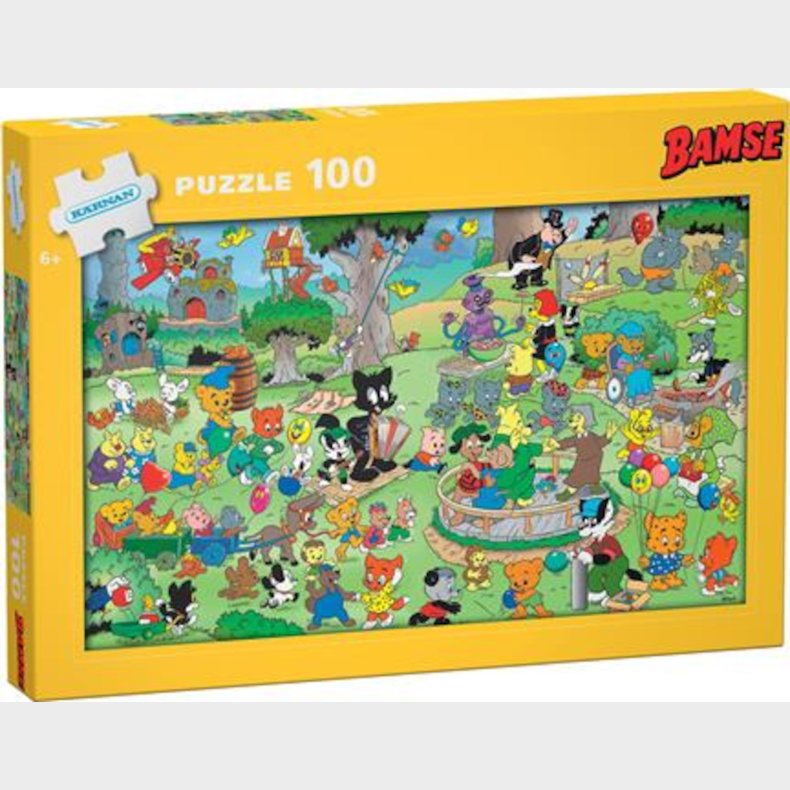 Bamse Puslespil 100 Brikker