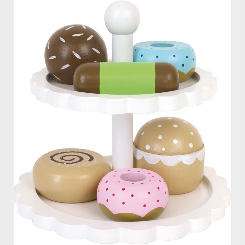 JaBaDaBaDo Legetjsmad Fad m. Kager, Hvid