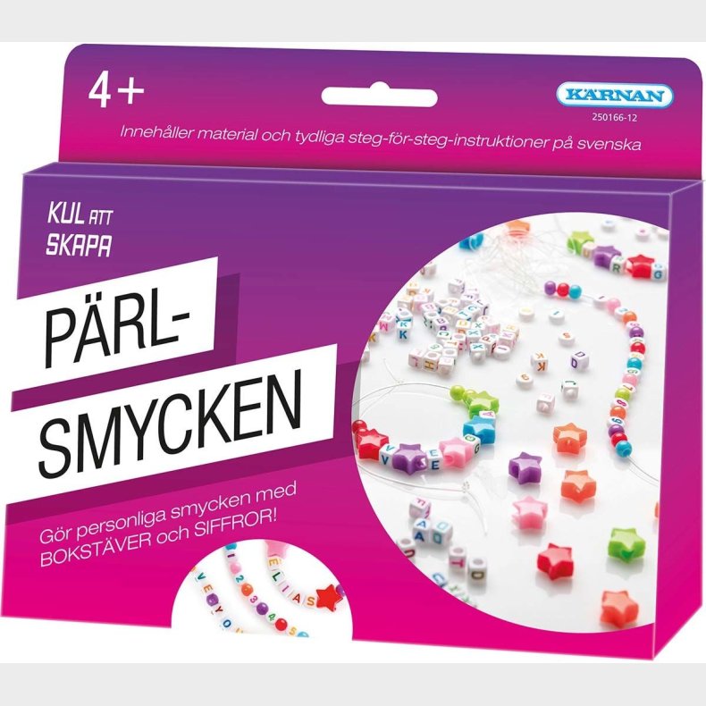 Krnan Perlest Kul Att Skapa Bogstav- Og Talperler