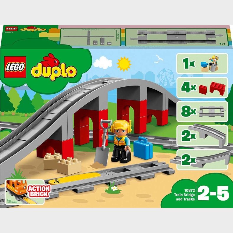 LEGO DUPLO Town 10872 Togbro og spor