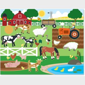 Melissa & Doug Genanvendelig Klistermrkebog Dyr