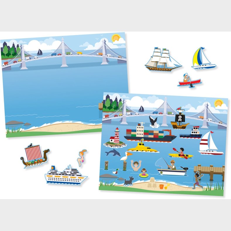 Melissa &amp; Doug Genanvendelig Klistermrkebog Kretj