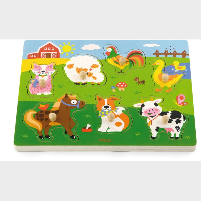 VIGA Puslespil med Dyrelyde