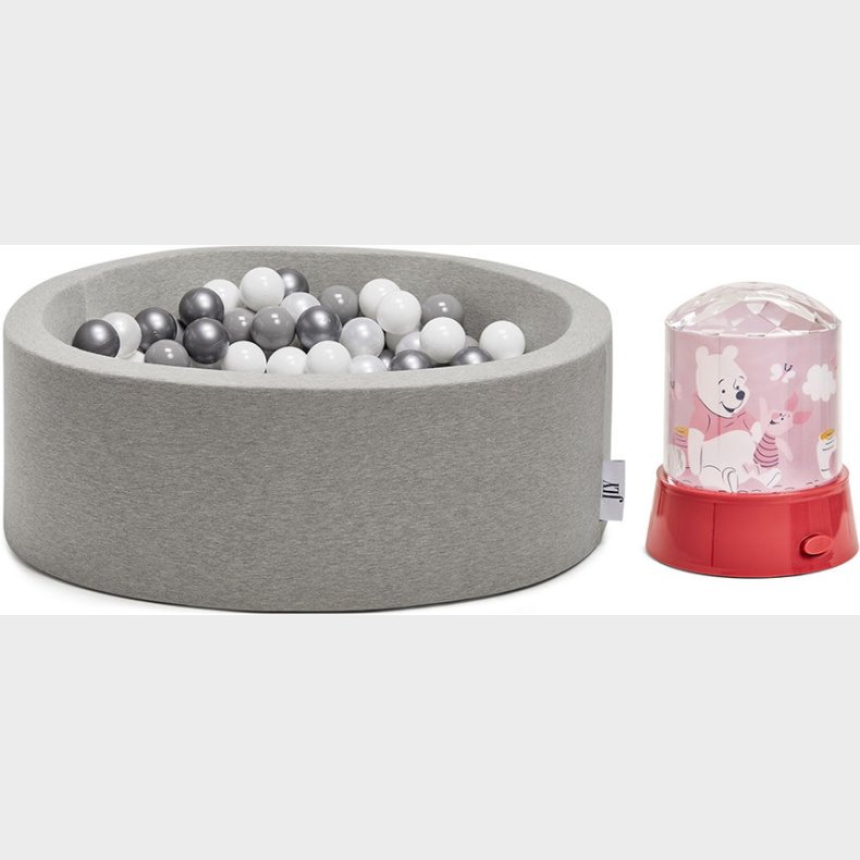 JLY Boldbassin og Peter Plys Projektor, Grey/Rose