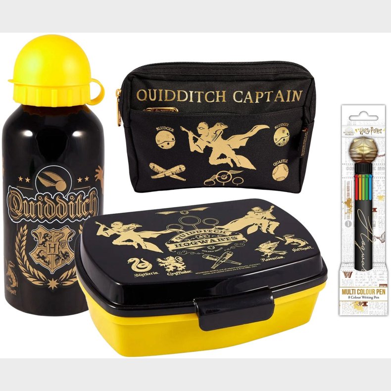 Harry Potter Penalhus, Madkasse, Drikkedunk &amp;  Kuglepen