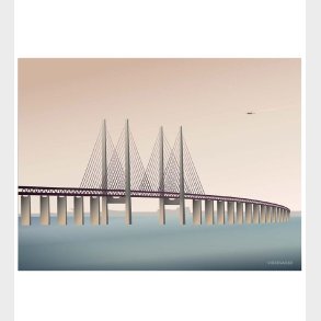Vissevasse Plakat - 30x40 - resundsbroen