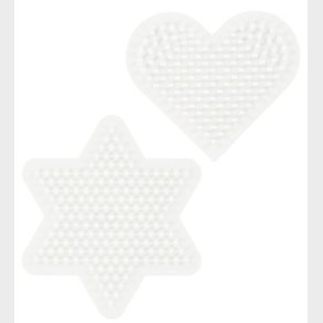 Hama Midi Perleplader - 2-pak - Hjerte & Stjerne