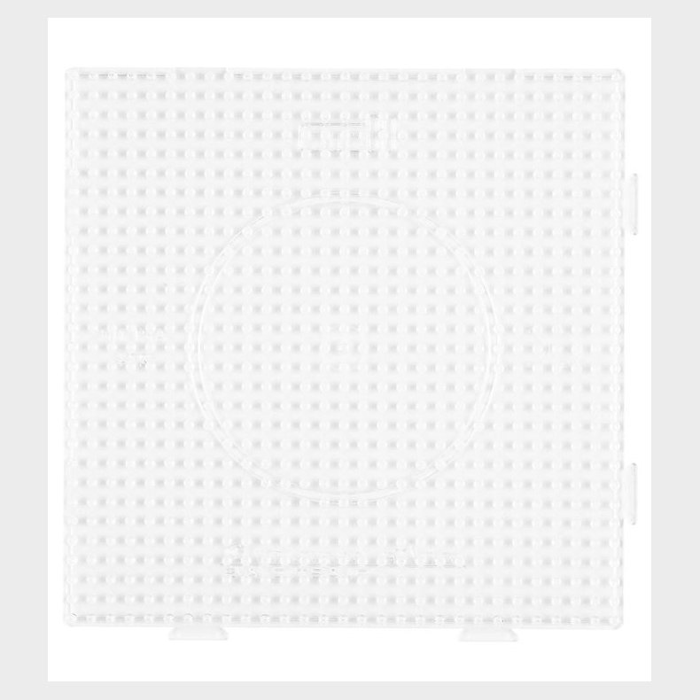 Hama Midi Perleplade - Stor Firkant - Transparent