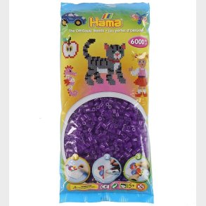 Hama Midi Perler - 6000 stk. - 24 Transparent Lilla