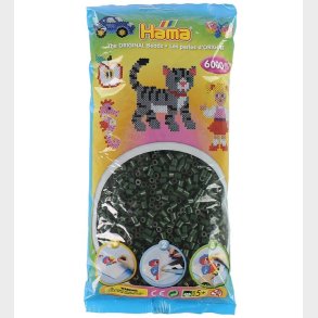 Hama Midi Perler - 6000 stk. - 28 Mrkegrn