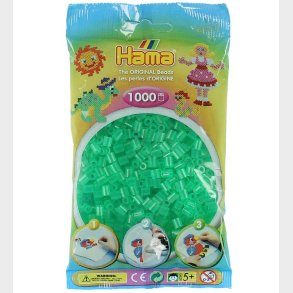 Hama Midi Perler - 1000 stk. - 16 Transparent Grn