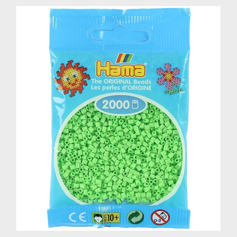 Hama MIi Perler - 2000 stk. - 47 Pastel Grn