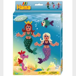 Hama Midi Perler - 2000 stk. - Havfruer