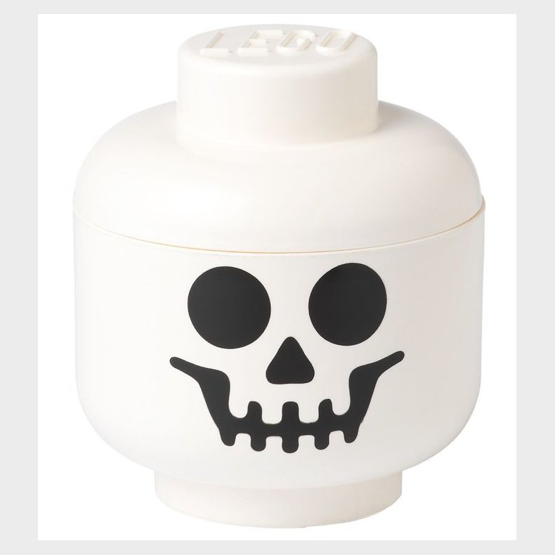 LEGO Storage Opbevaringsboks - Stor - Hoved - 27 cm - Skelet