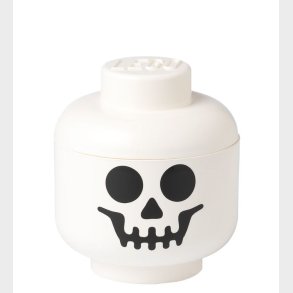 LEGO Storage Opbevaringsboks - Lille - Hoved - 19 cm - Skelet