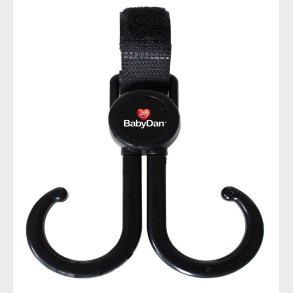 BabyDan Barnevognskrog - 2-pak - Dobbelt - Sort