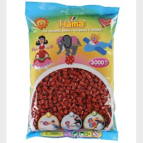 Hama Midi Perler - 3000 stk. - 20 Rdbrun