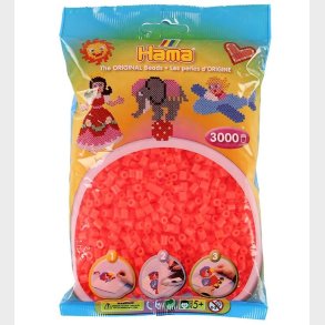 Hama Midi Perler - 3000 stk. - 35 Neon Rd