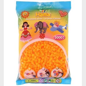 Hama Midi Perler - 3000 stk. - 38 Neon Orange