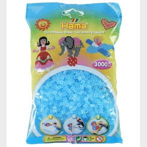 Hama Midi Perler - 3000 stk. - 73 Transparent Aqua