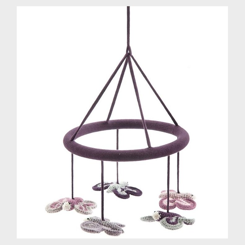 Smallstuff Uro - Sommerfugle - Lilla/Glimmer