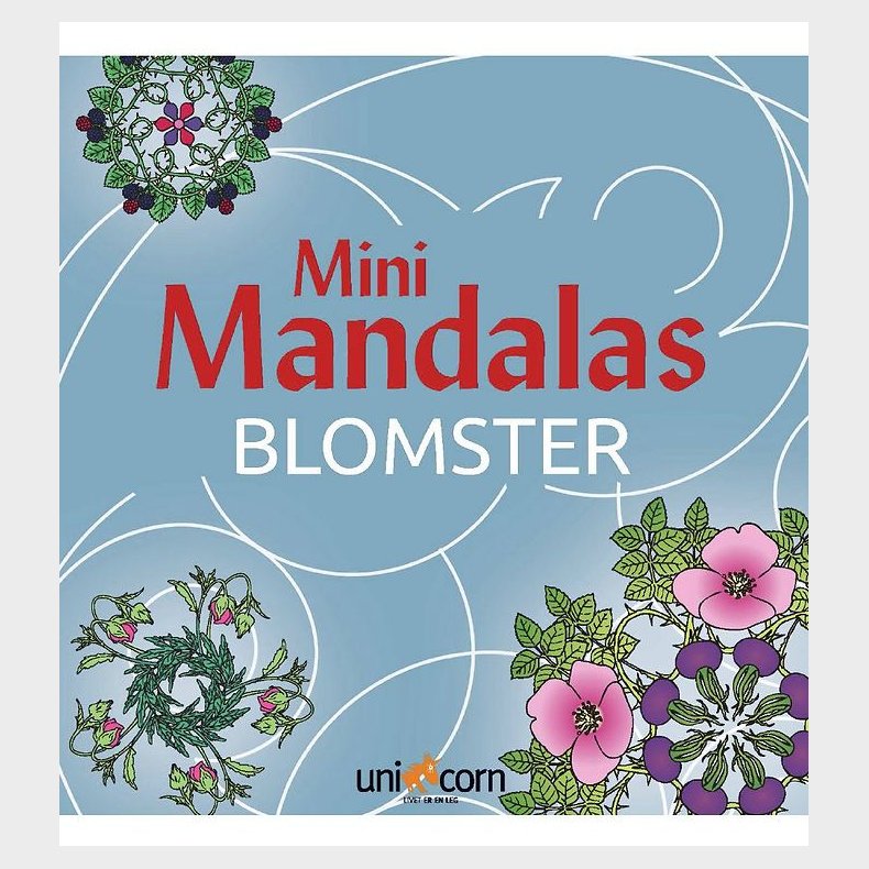 Mini Mandalas Malebog - Blomster