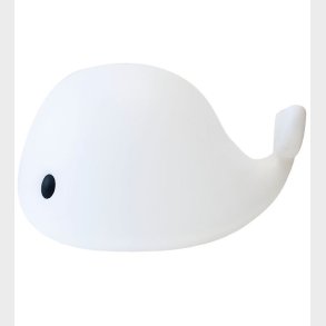 Filibabba Gulvlampe - Big LED Whale - 50 cm - Hvid