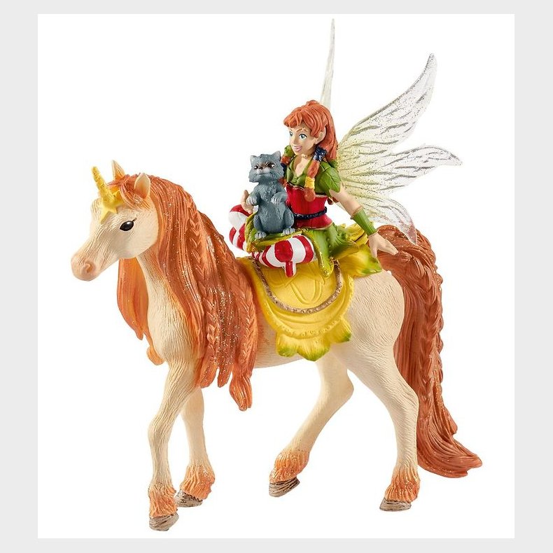 Schleich Bayala - Feen Marween m. Enhjrning - H: 11 cm 70567