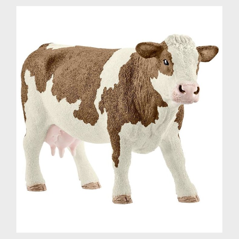 Schleich Dyr - Rdbroget Ko - H: 8 cm 13801