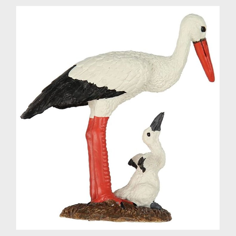 Papo Stork &amp; Unge - H: 8 cm