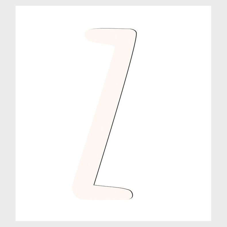 Sebra Trbogstaver - Z - Birchbark Beige