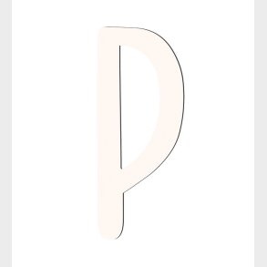 Sebra Trbogstaver - P - Birchbark Beige