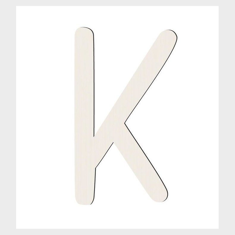 Sebra Trbogstaver - K - Birchbark Beige
