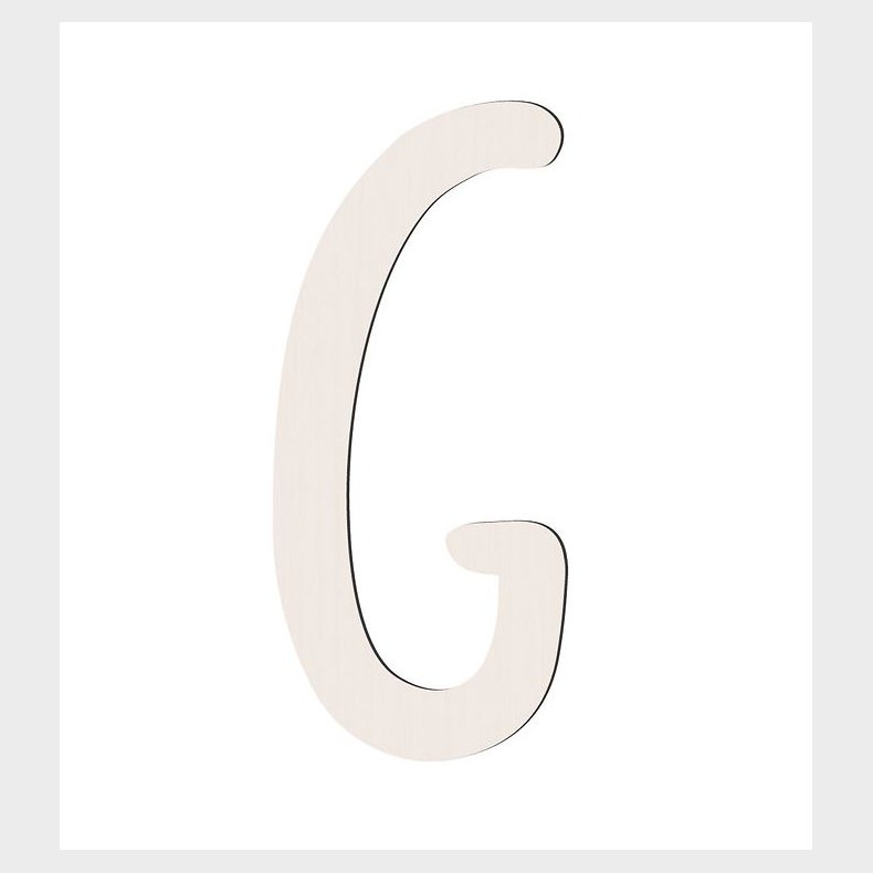 Sebra Trbogstaver - G - Birchbark Beige