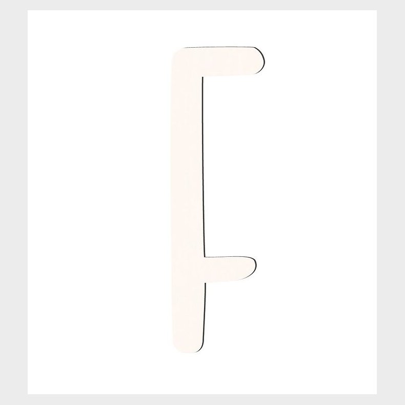 Sebra Trbogstaver - F - Birchbark Beige