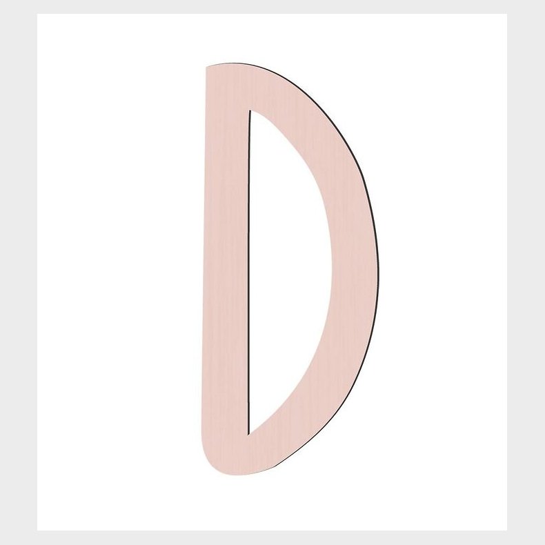 Sebra Trbogstaver - D - Birchbark Beige