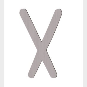 Sebra Trbogstaver - X - Pinecone Brown