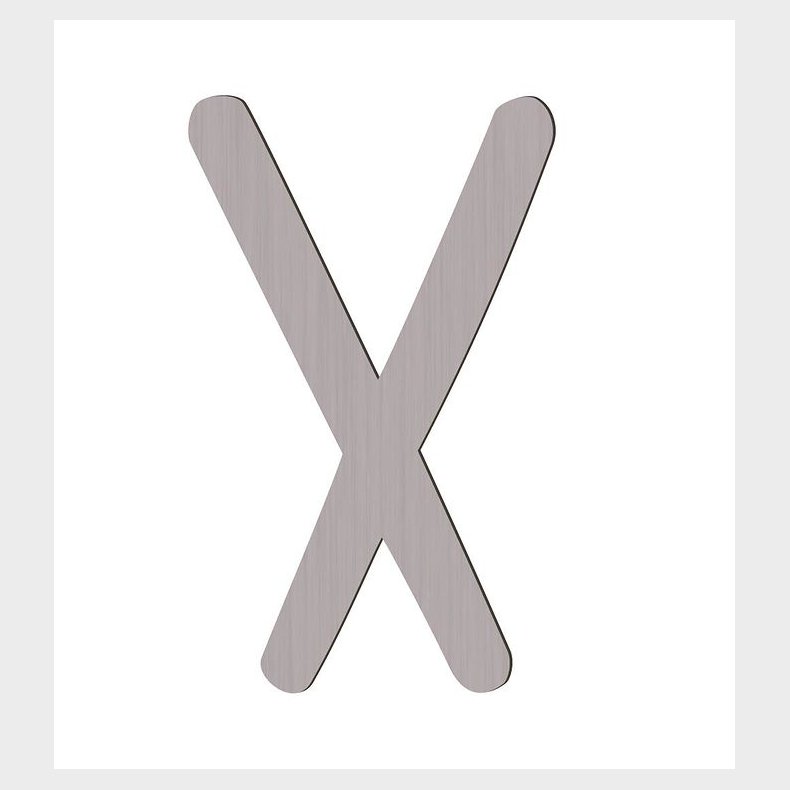 Sebra Trbogstaver - X - Pinecone Brown