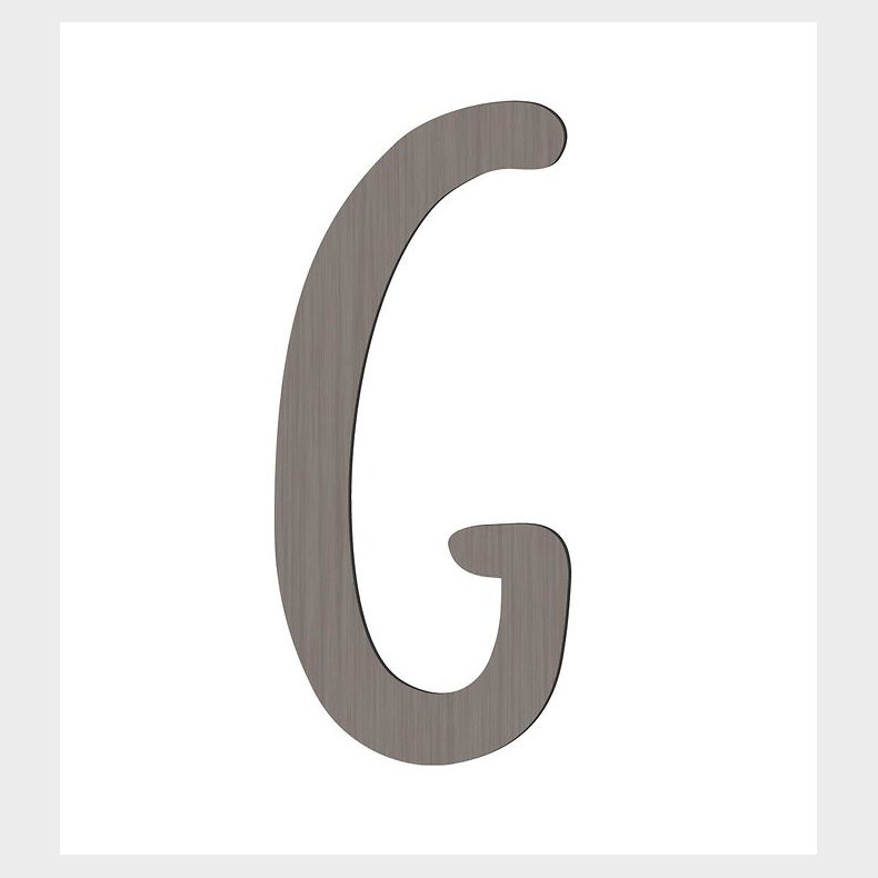 Sebra Trbogstaver - G - Pinecone Brown