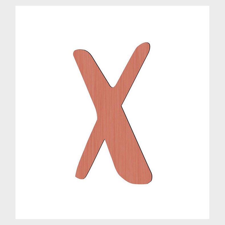 Sebra Trbogstaver - X - Watermelon Pink