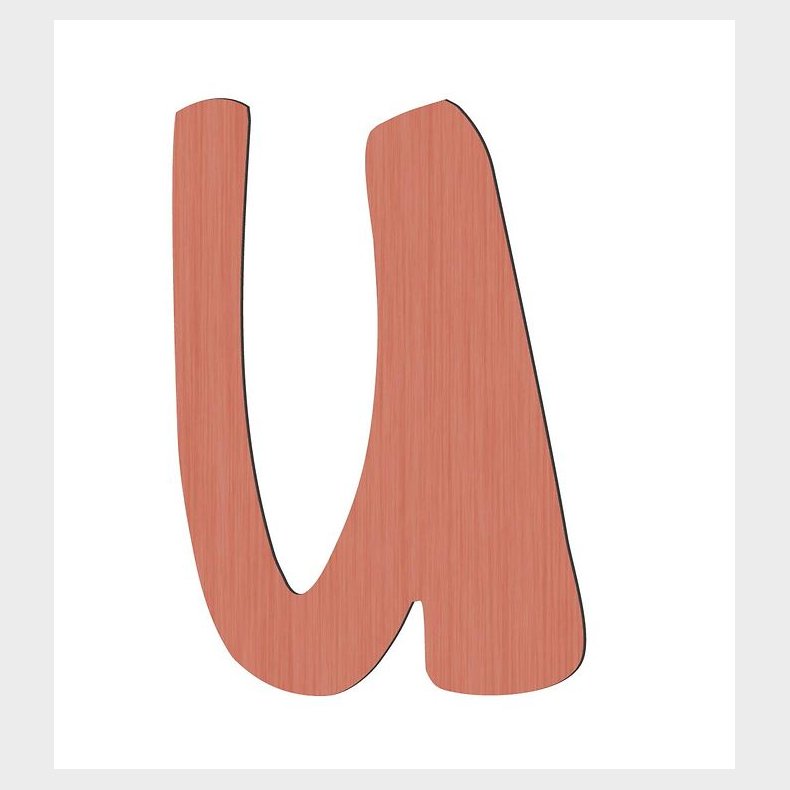 Sebra Trbogstaver - U - Watermelon Pink