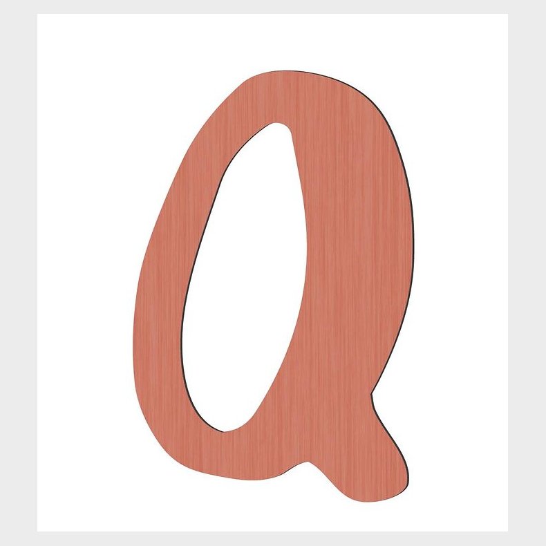 Sebra Trbogstaver - Q - Watermelon Pink