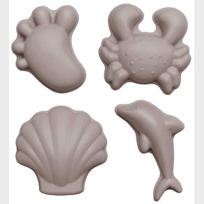 Scrunch Sandforme - 4 stk - Silikone - 6,5-10,5 cm - Gr