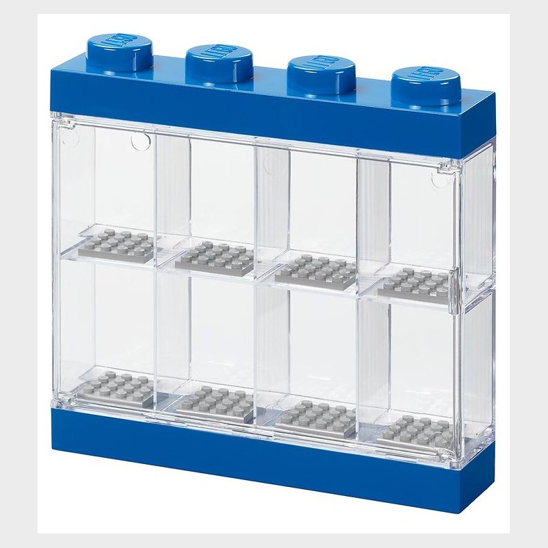LEGO Storage Minifigur Display - 8 Rum - 19 cm - Bl