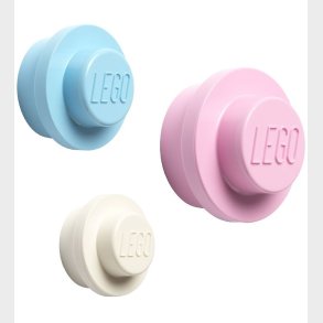 LEGO Storage Knagerkkest - 3 stk - 10/8/5 cm - Hvid/Lysebl/L